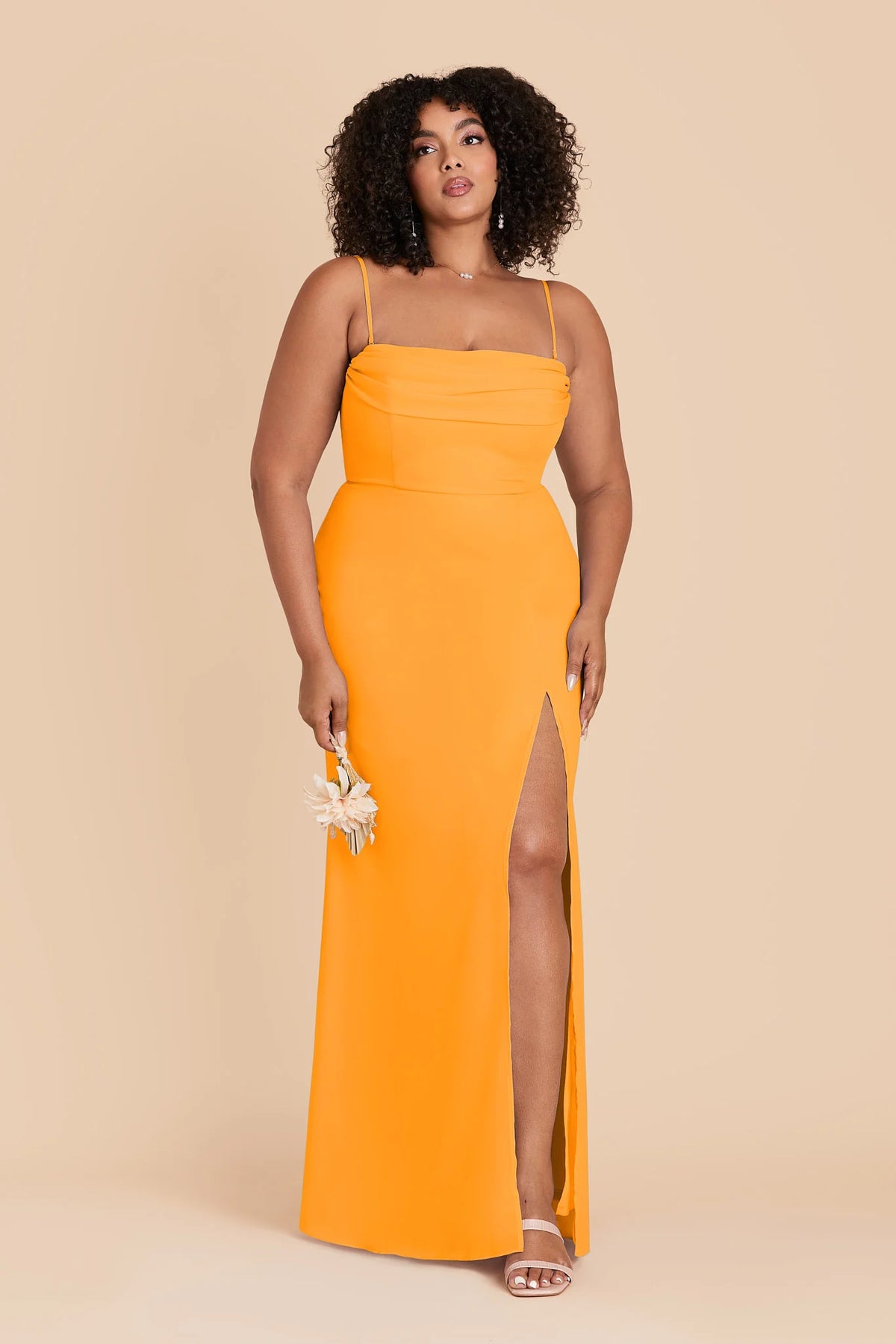 Odessa Mango front view bridesmaid dress