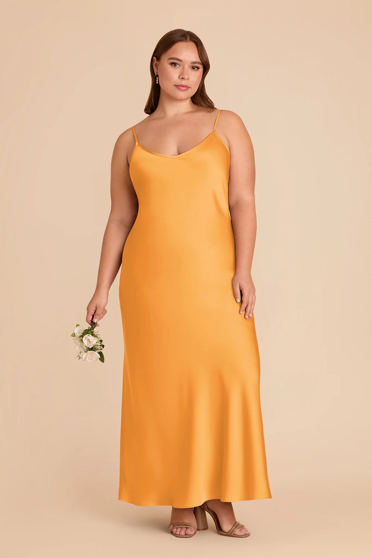 Amara Mango alternate view 1 bridesmaid dress