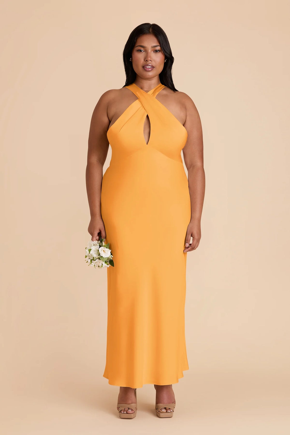 Seraphine Mango alternate view 1 bridesmaid dress