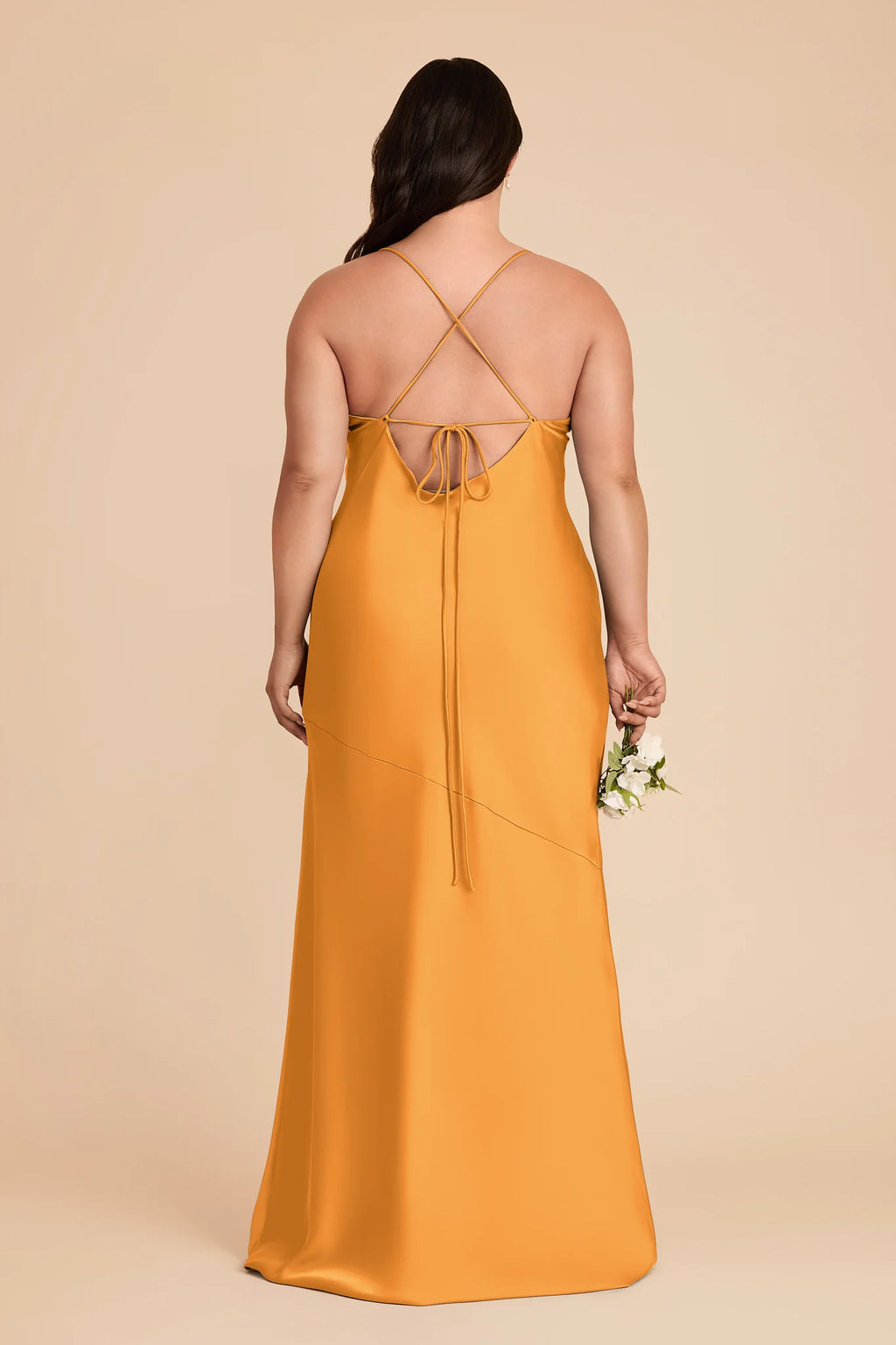 Estelle Mango back view bridesmaid dress