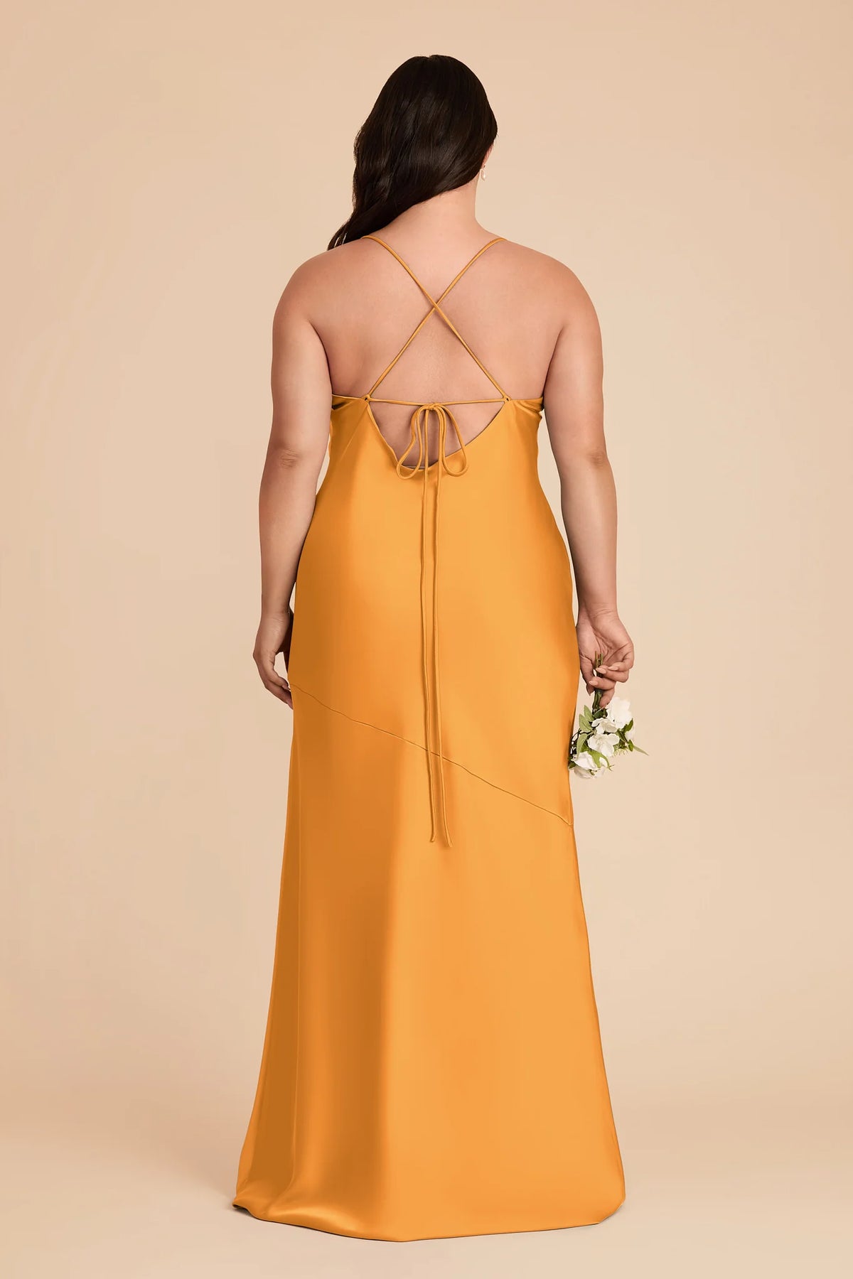 Estelle Mango back view bridesmaid dress