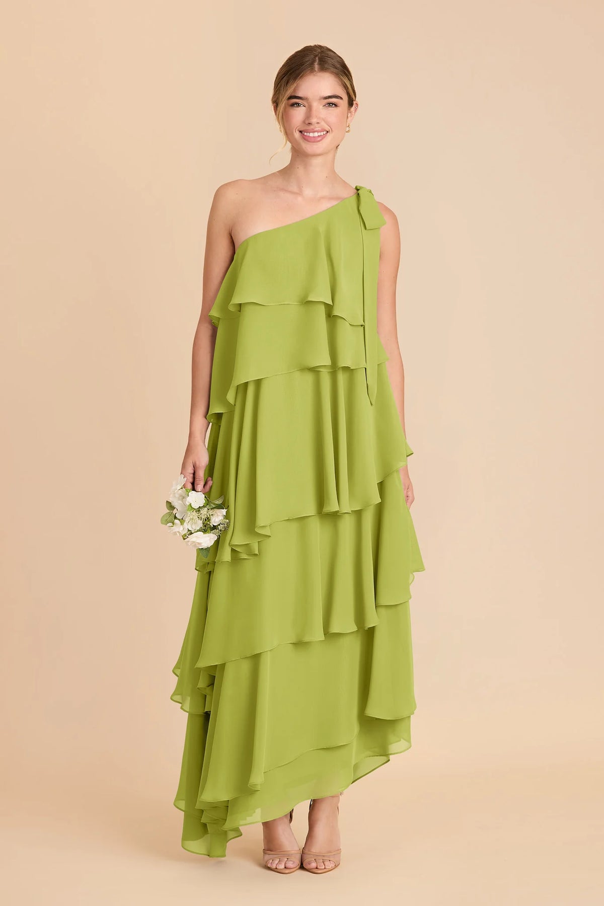 Marisol Matcha front view bridesmaid dress