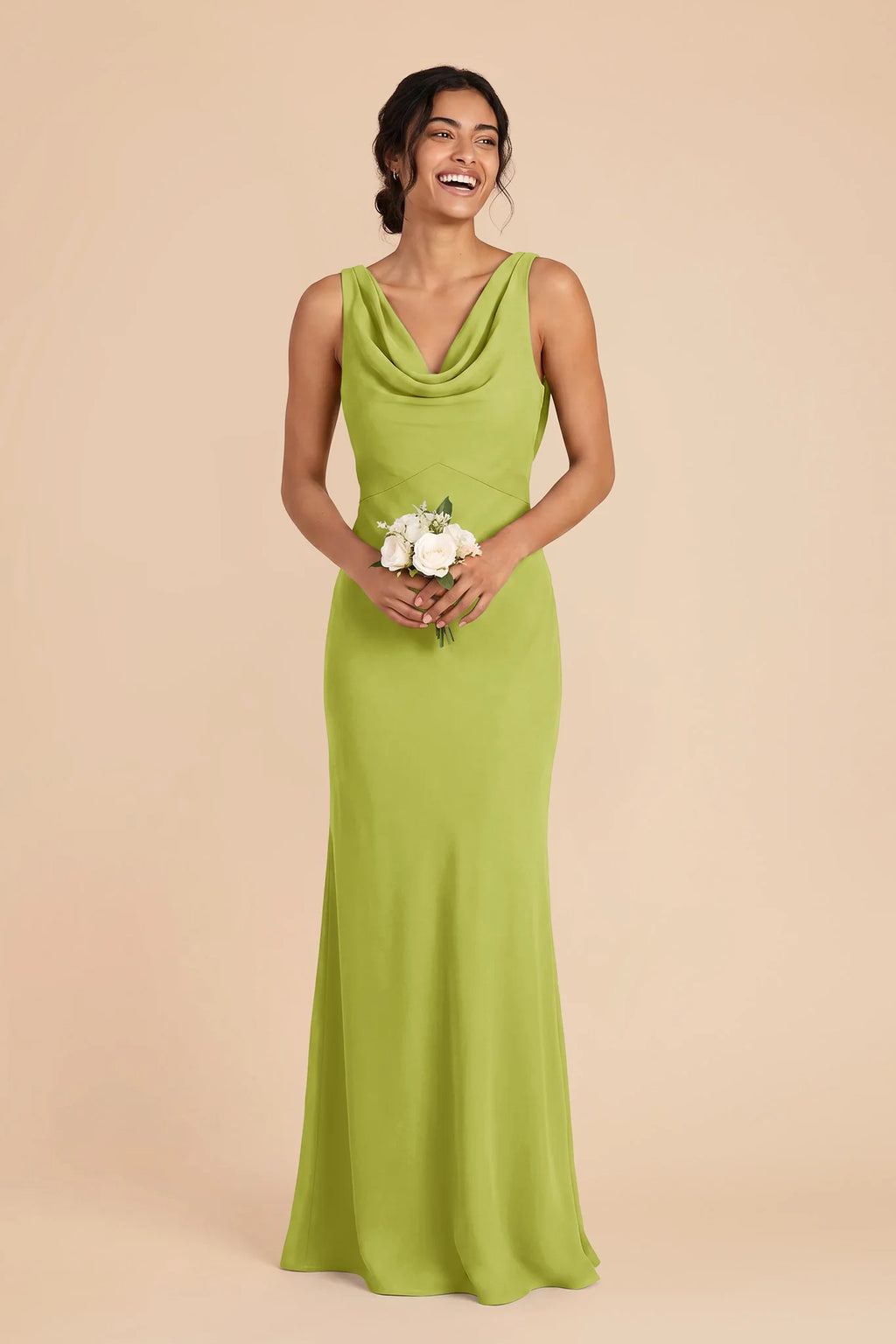 Odette Matcha alternate view 1 bridesmaid dress