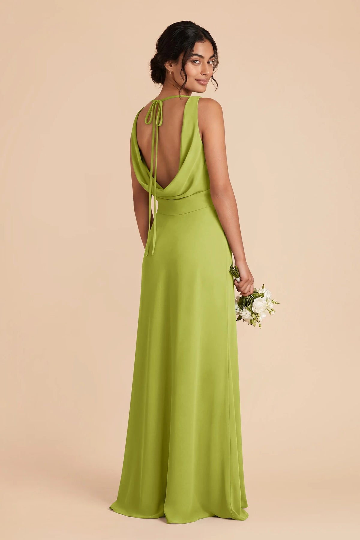 Odette Matcha alternate view 2 bridesmaid dress