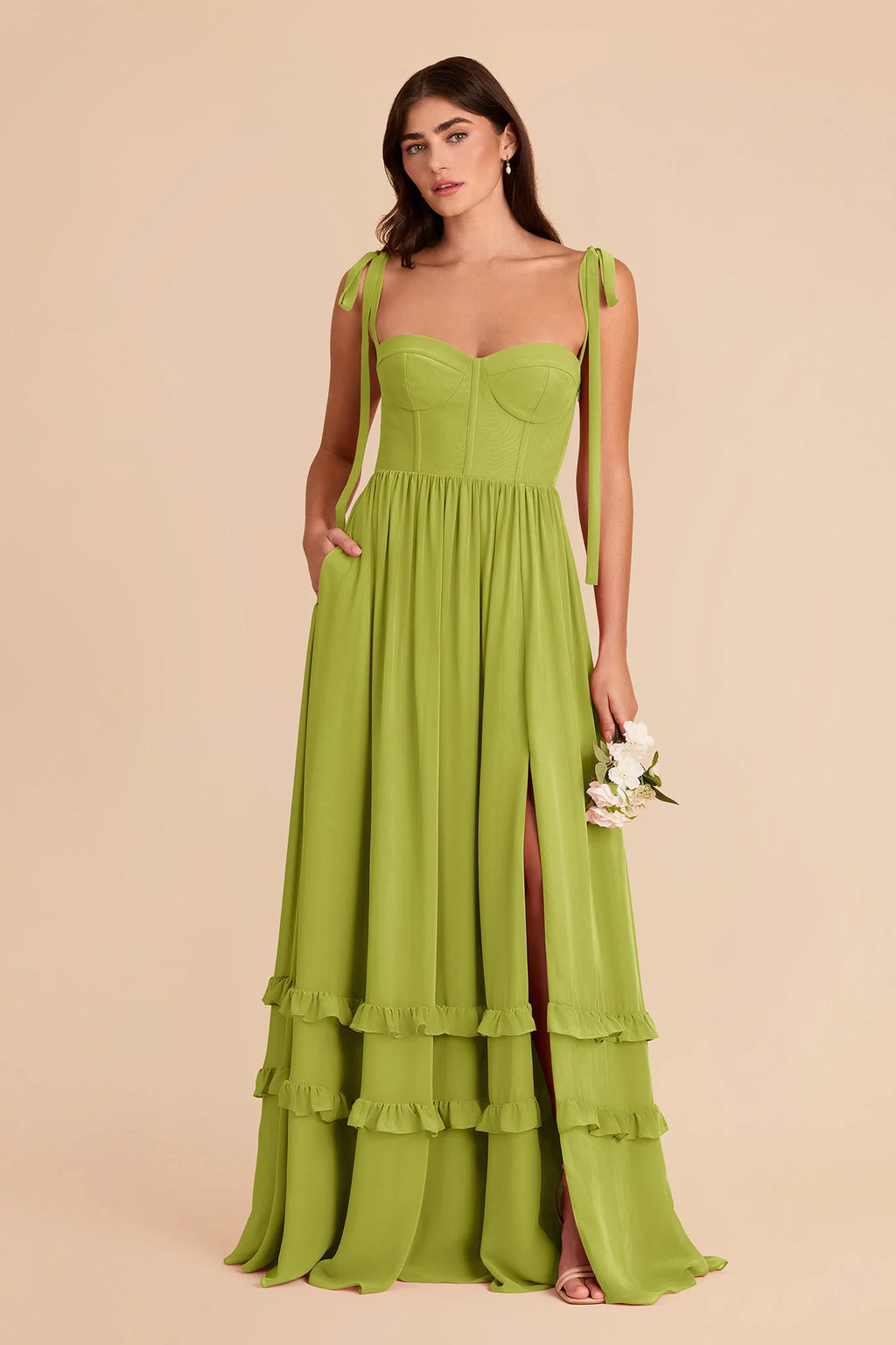 Daphne Matcha alternate view 3 bridesmaid dress