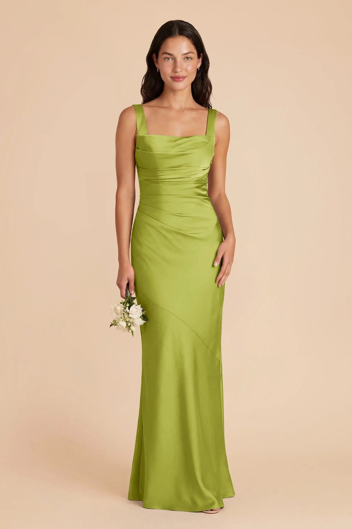 Colette Matcha front view bridesmaid dress