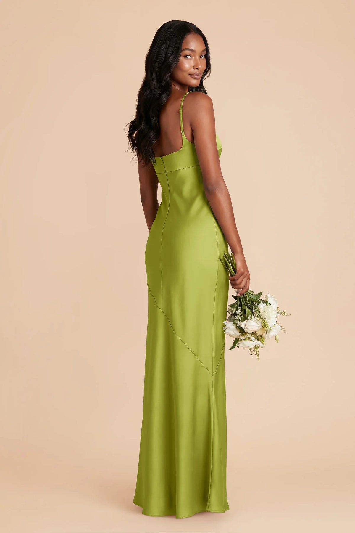Noelle Matcha alternate view 2 bridesmaid dress
