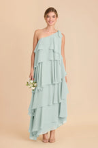 Marisol Mint front view bridesmaid dress