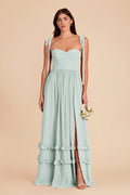 Daphne Mint front view bridesmaid dress