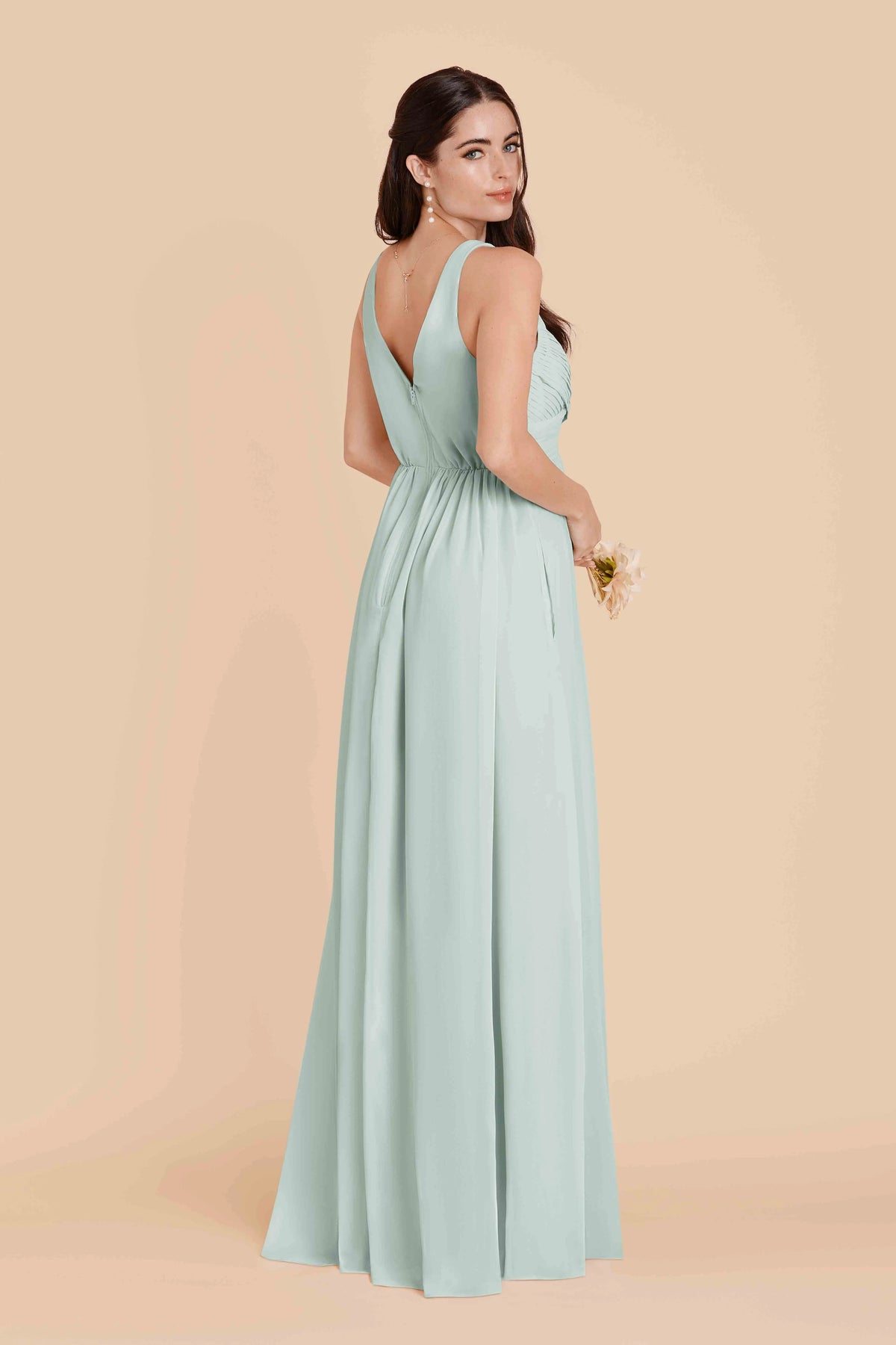 Annelise Mint alternate view 3 bridesmaid dress