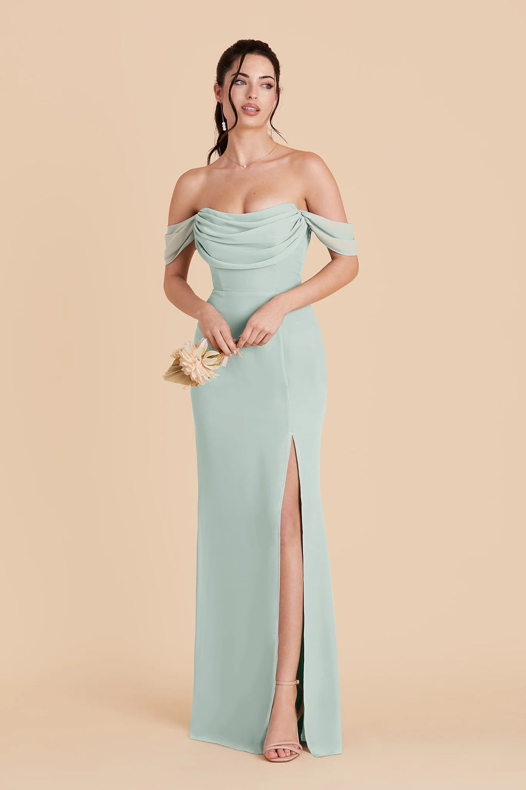 Odessa Mint alternate view 2 bridesmaid dress