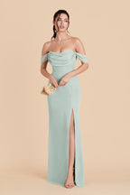 Odessa Mint alternate view 2 bridesmaid dress