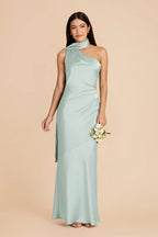 Ariadne Mint front view bridesmaid dress