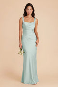 Colette Mint front view bridesmaid dress