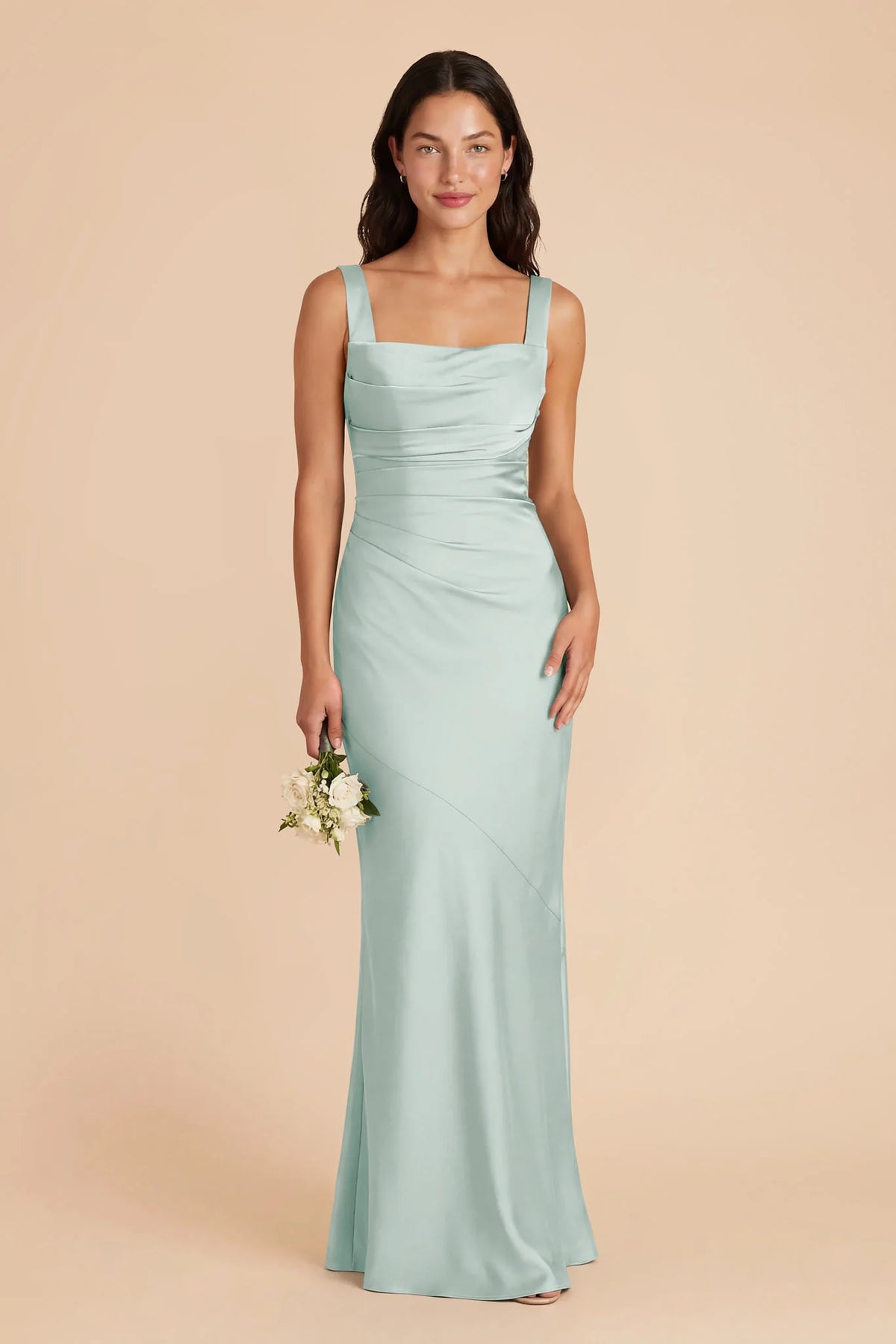 Colette Mint front view bridesmaid dress