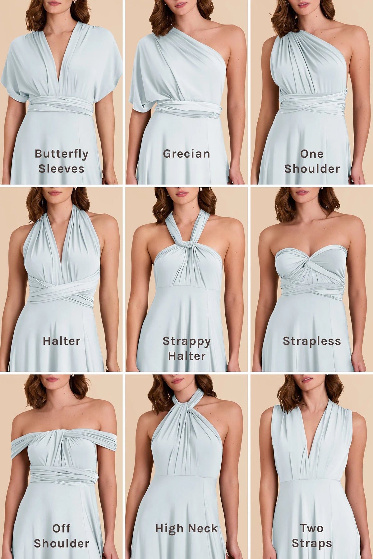 Evelina Mist Blue alternate view 3 bridesmaid dress