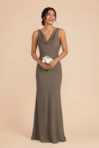 Odette Mocha alternate view 1 bridesmaid dress