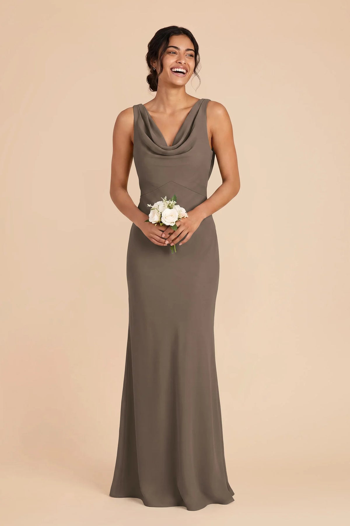 Odette Mocha alternate view 1 bridesmaid dress