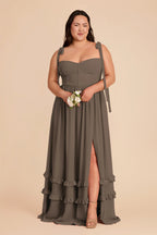 Daphne Mocha alternate view 1 bridesmaid dress