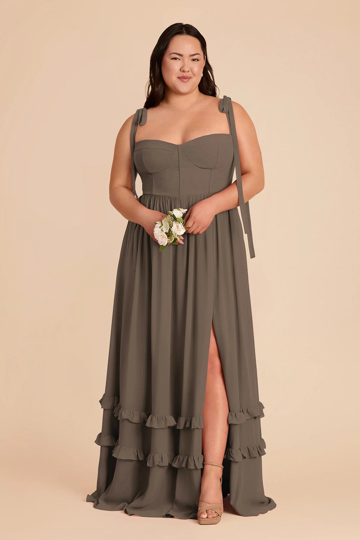 Daphne Mocha alternate view 1 bridesmaid dress