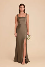 Elowen Mocha front view bridesmaid dress