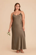 Amara Mocha alternate view 1 bridesmaid dress