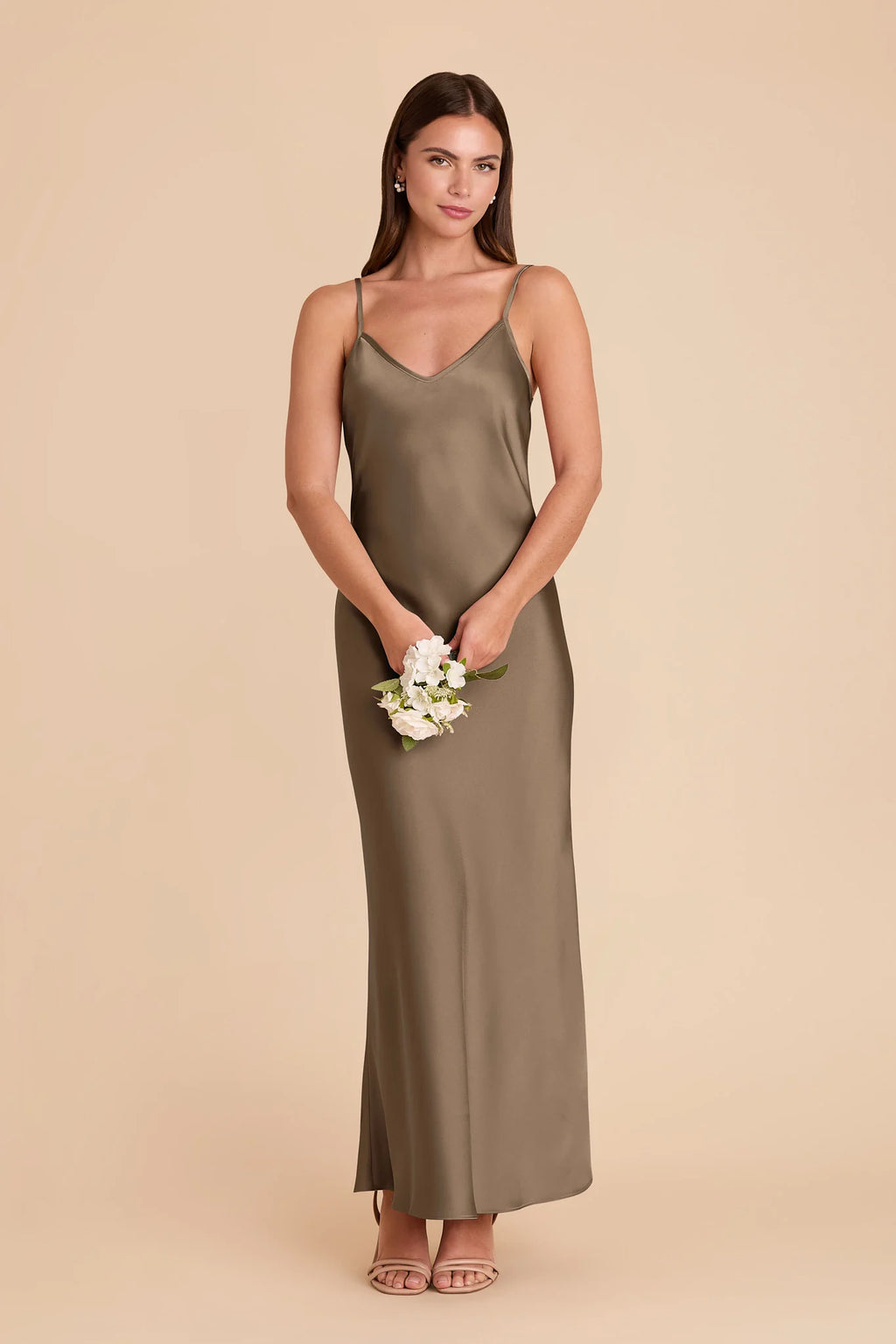 Amara Mocha alternate view 2 bridesmaid dress