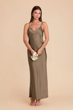 Amara Mocha alternate view 2 bridesmaid dress