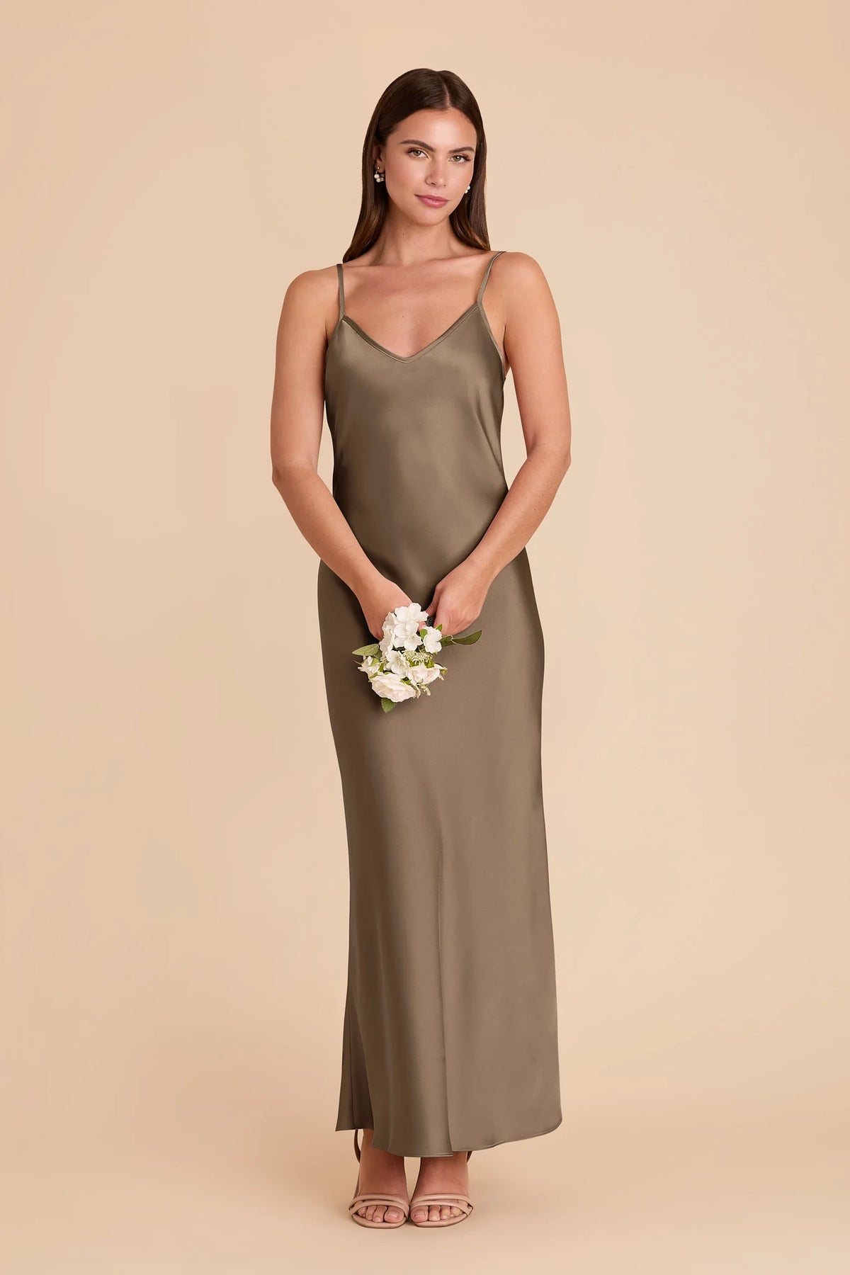 Amara Mocha alternate view 2 bridesmaid dress