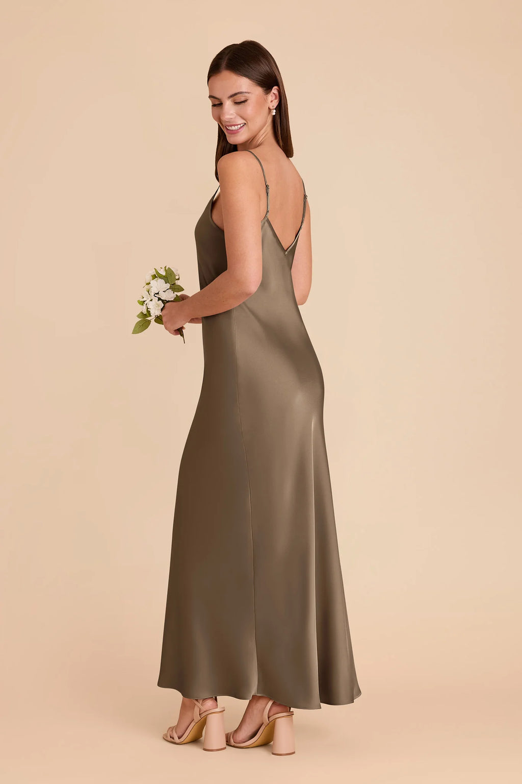 Amara Mocha alternate view 3 bridesmaid dress