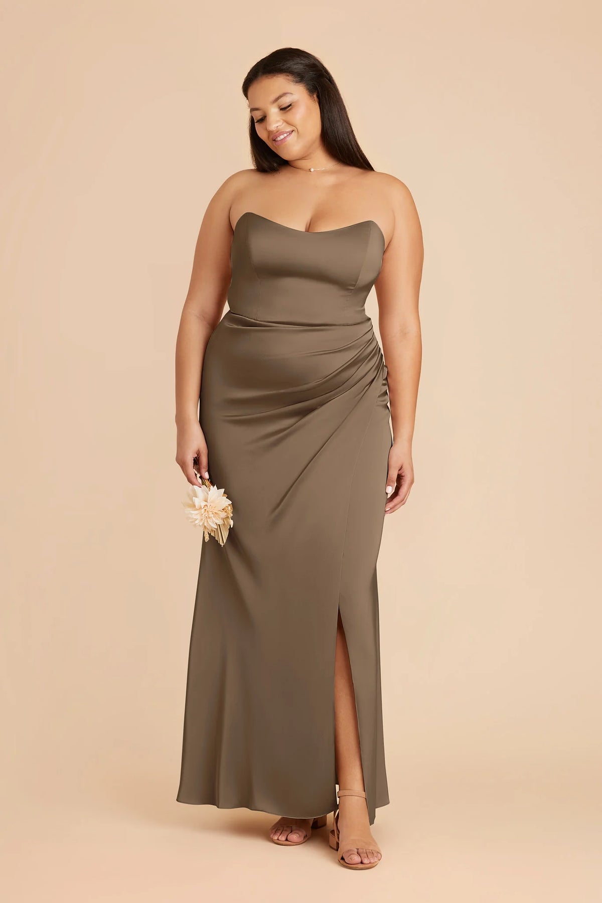 Lucienne Mocha alternate view 5 bridesmaid dress