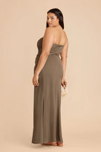 Lucienne Mocha alternate view 6 bridesmaid dress