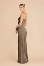 Lucienne Mocha alternate view 3 bridesmaid dress