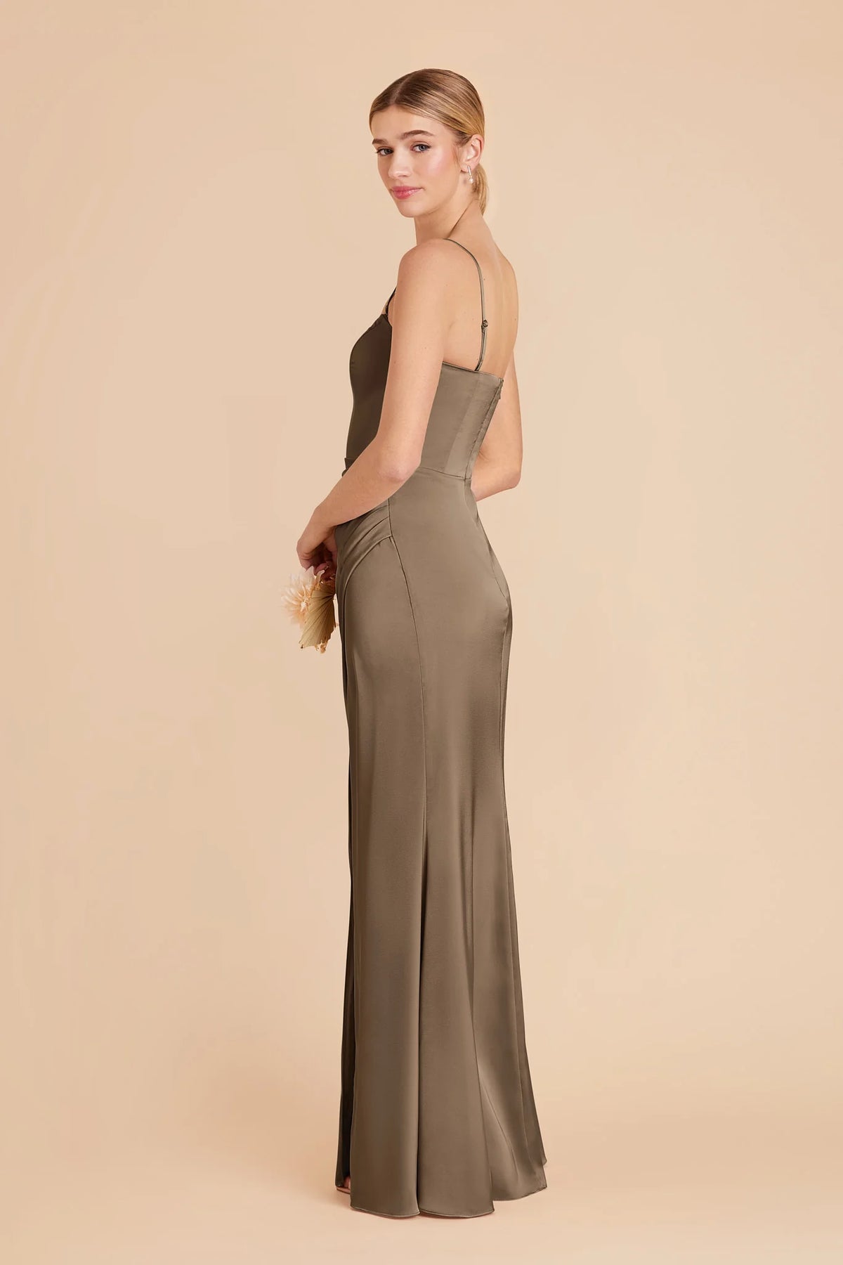 Lucienne Mocha alternate view 3 bridesmaid dress