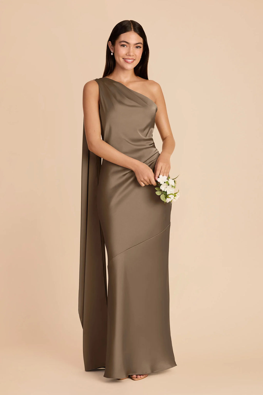 Ariadne Mocha alternate view 1 bridesmaid dress