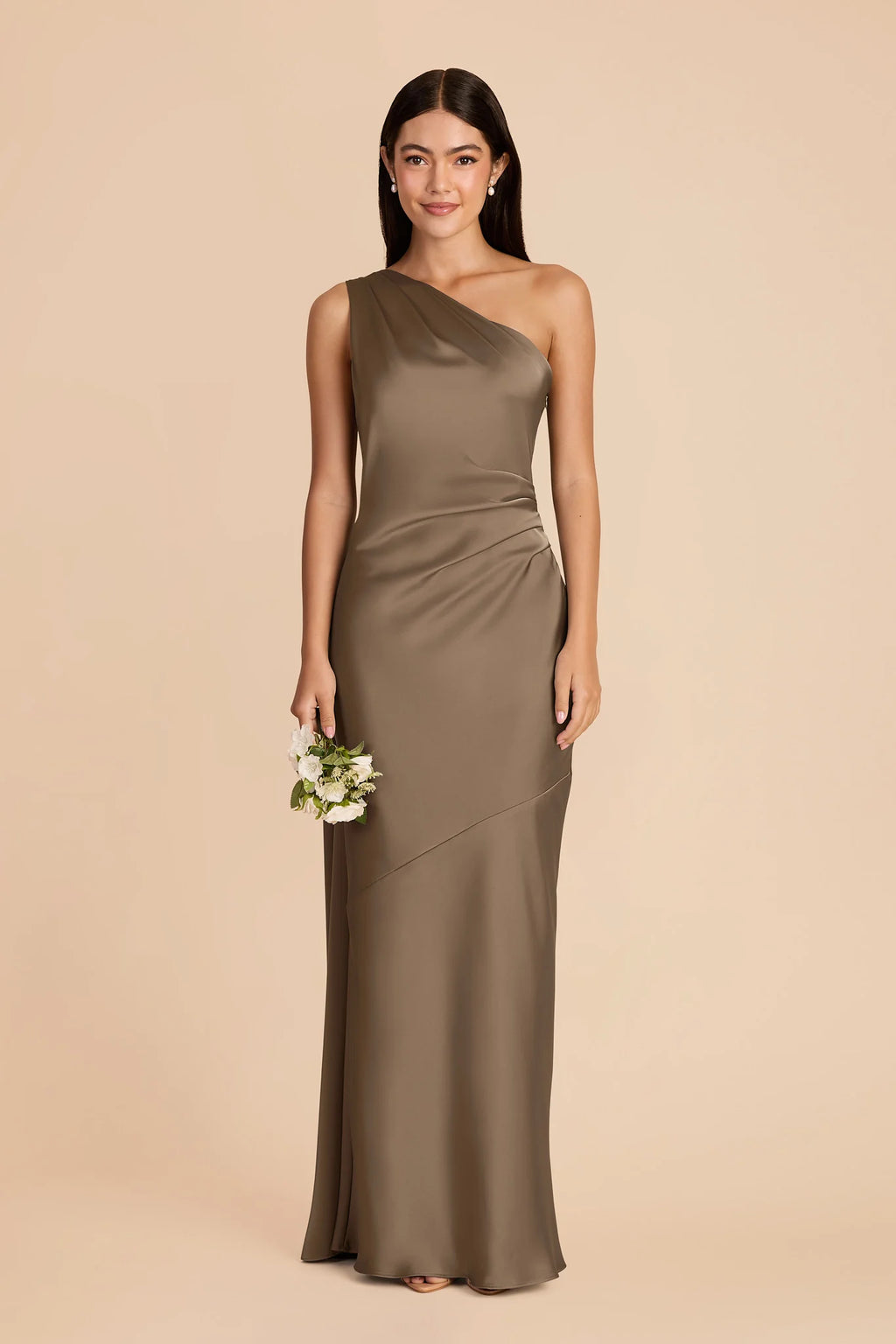 Ariadne Mocha alternate view 2 bridesmaid dress