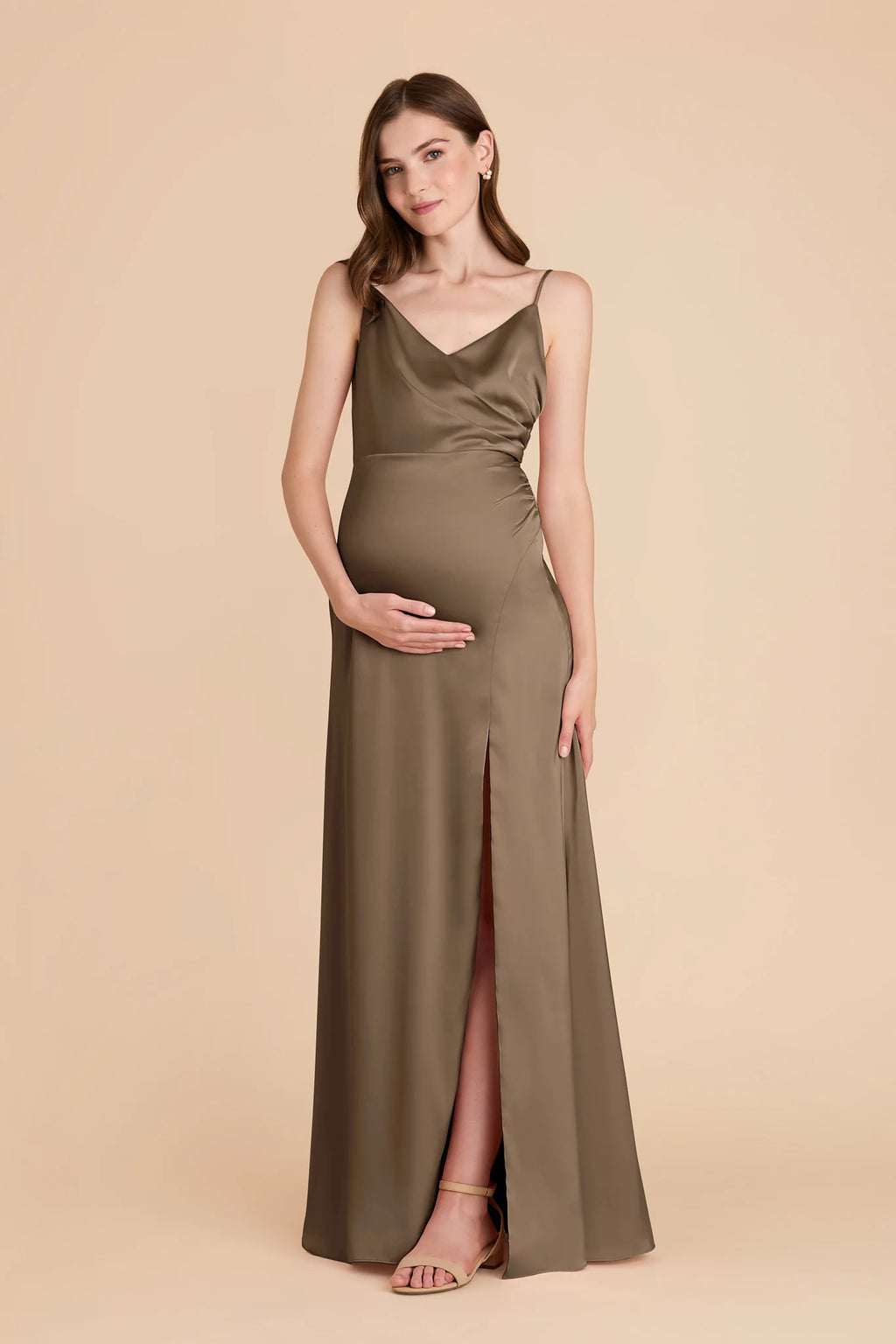 Elara Mocha alternate view 2 bridesmaid dress