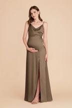 Elara Mocha alternate view 2 bridesmaid dress