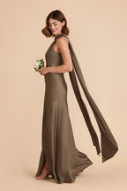 Camille Mocha alternate view 3 bridesmaid dress