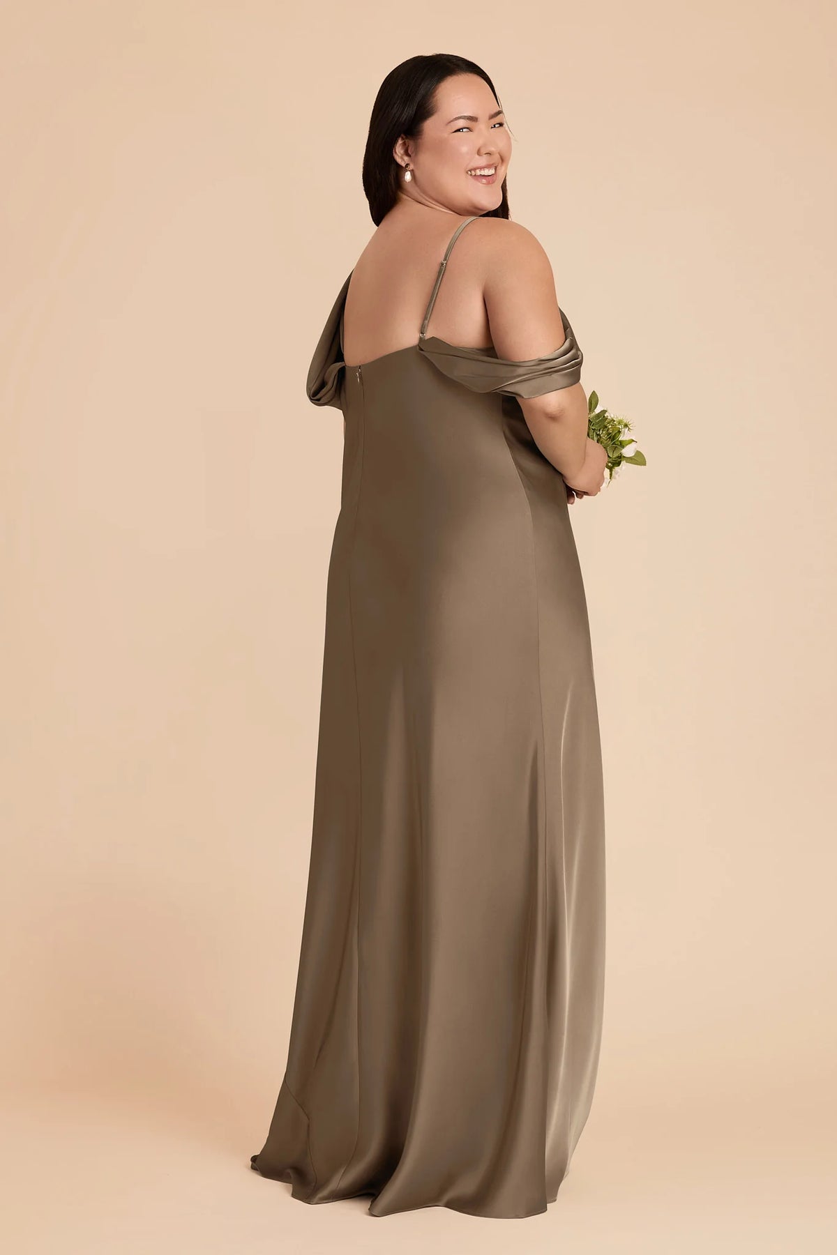 Thalia Mocha alternate view 5 bridesmaid dress