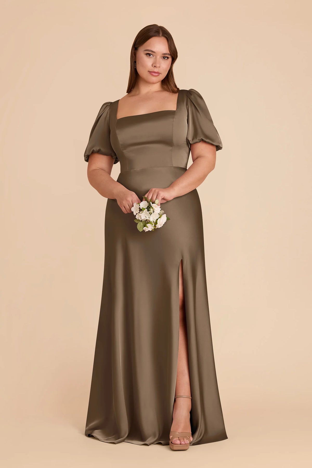 Selene Mocha alternate view 4 bridesmaid dress