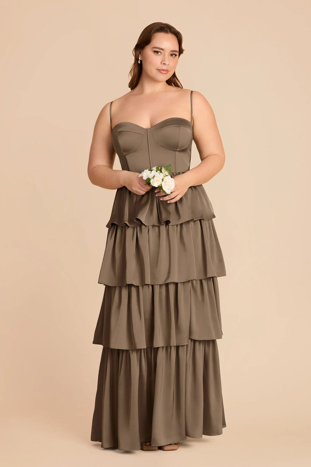 Calista Mocha alternate view 5 bridesmaid dress