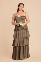 Calista Mocha alternate view 5 bridesmaid dress