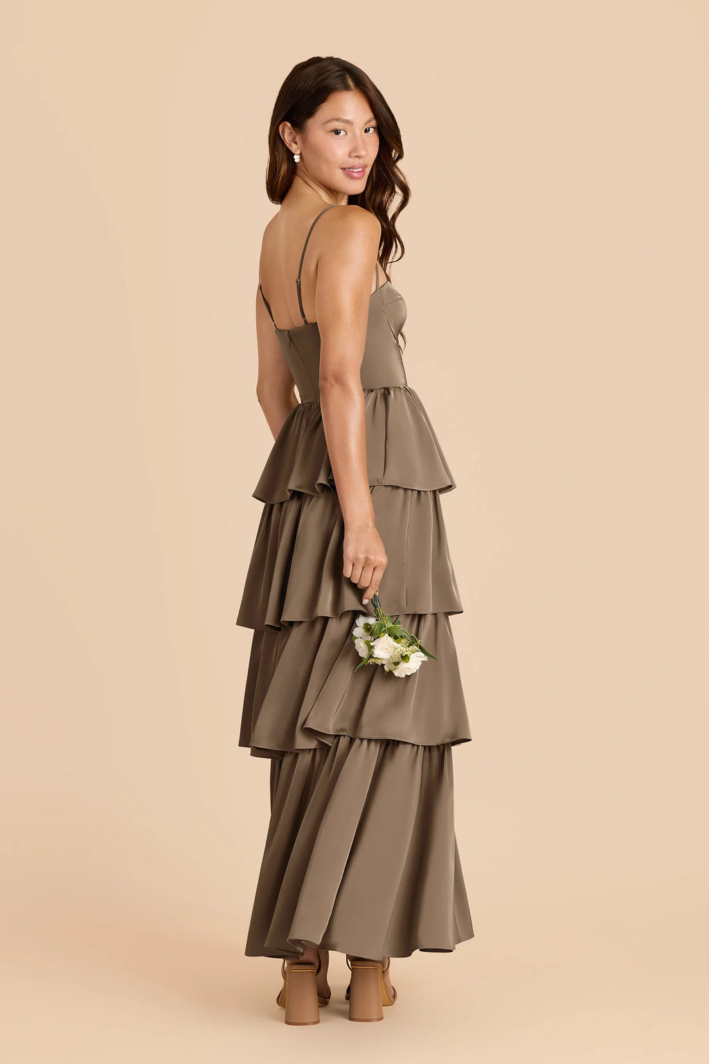 Calista Mocha alternate view 3 bridesmaid dress