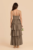 Calista Mocha alternate view 4 bridesmaid dress