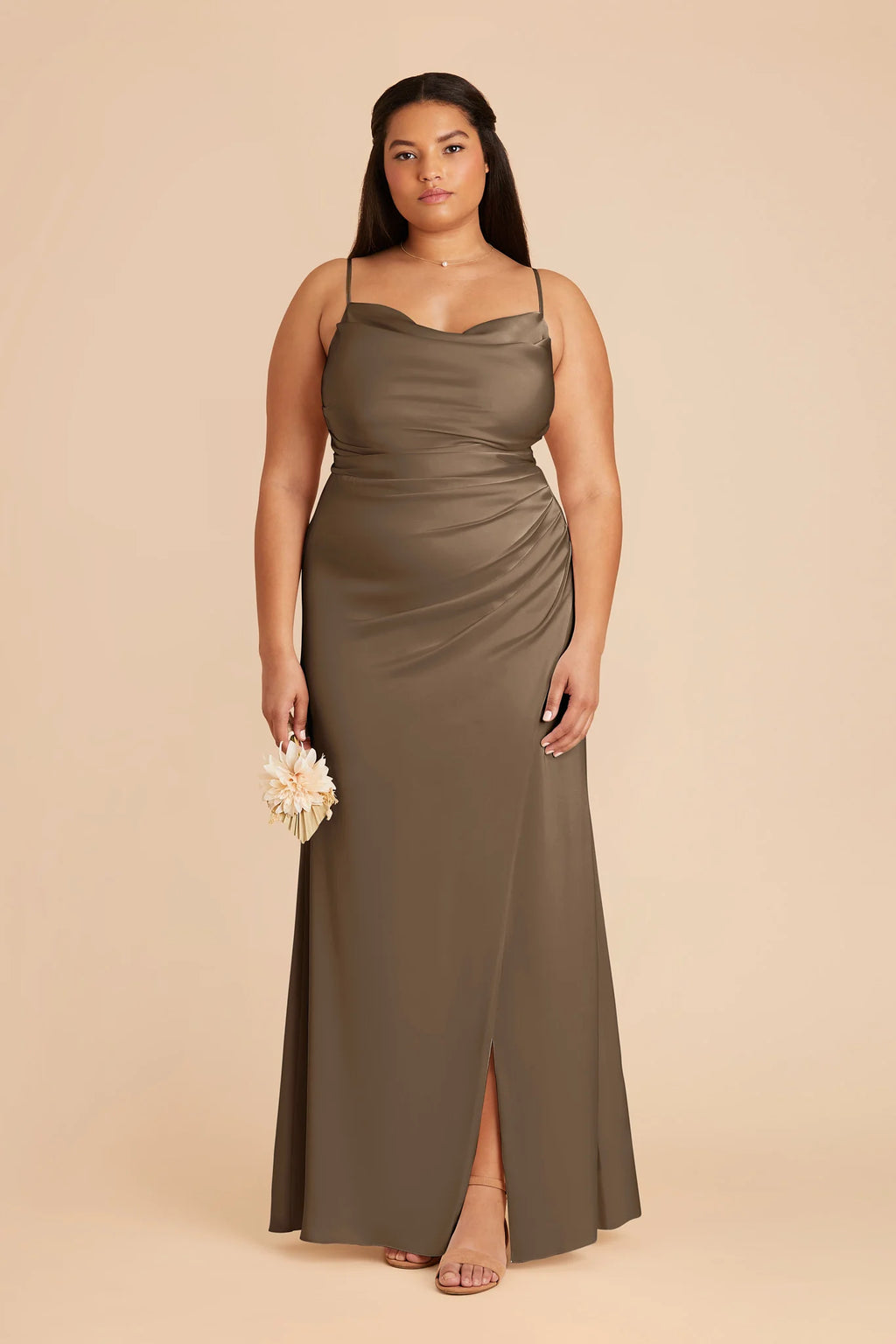 Sabine Mocha alternate view 1 bridesmaid dress
