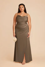 Sabine Mocha alternate view 1 bridesmaid dress