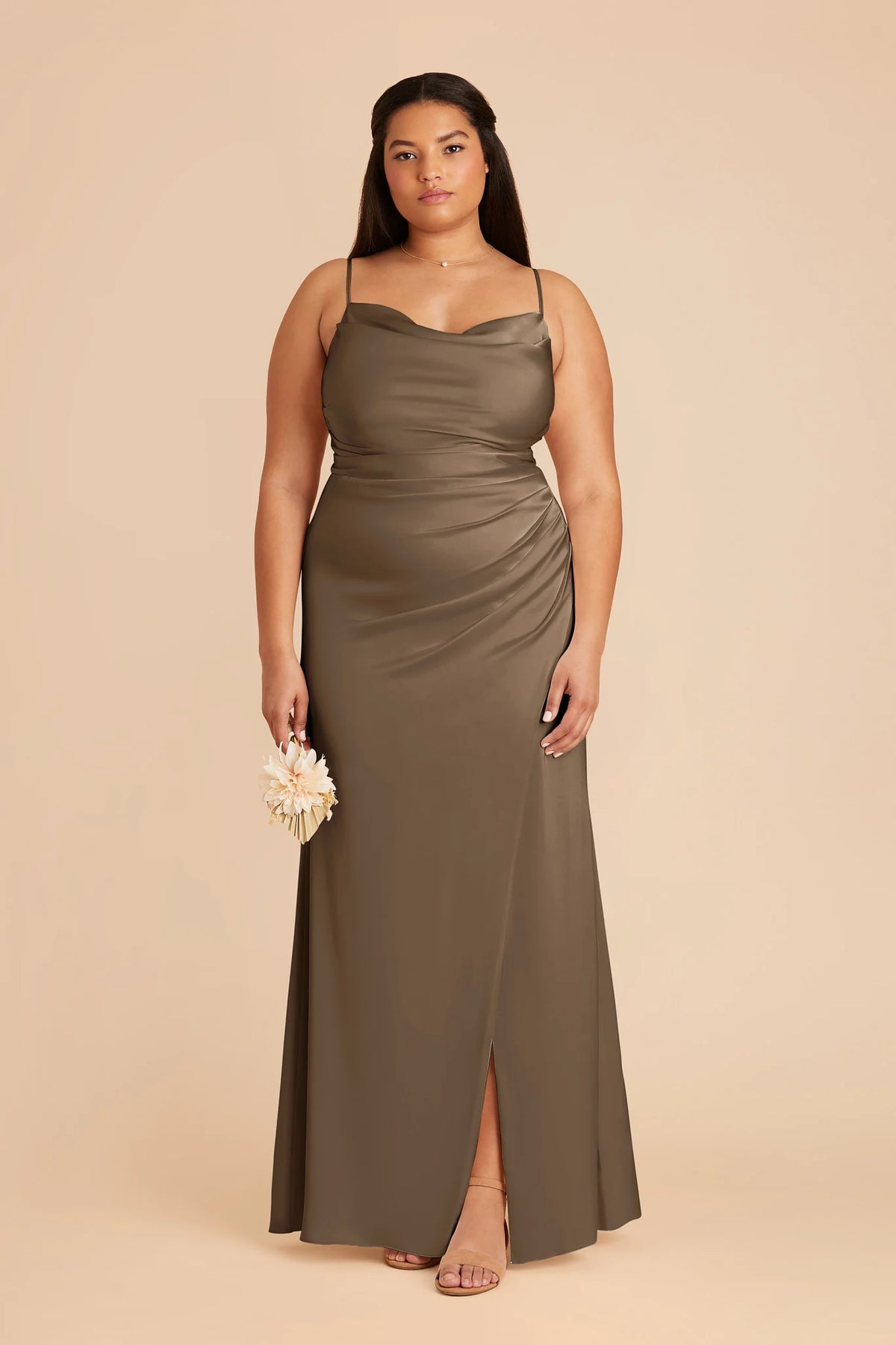Sabine Mocha alternate view 1 bridesmaid dress
