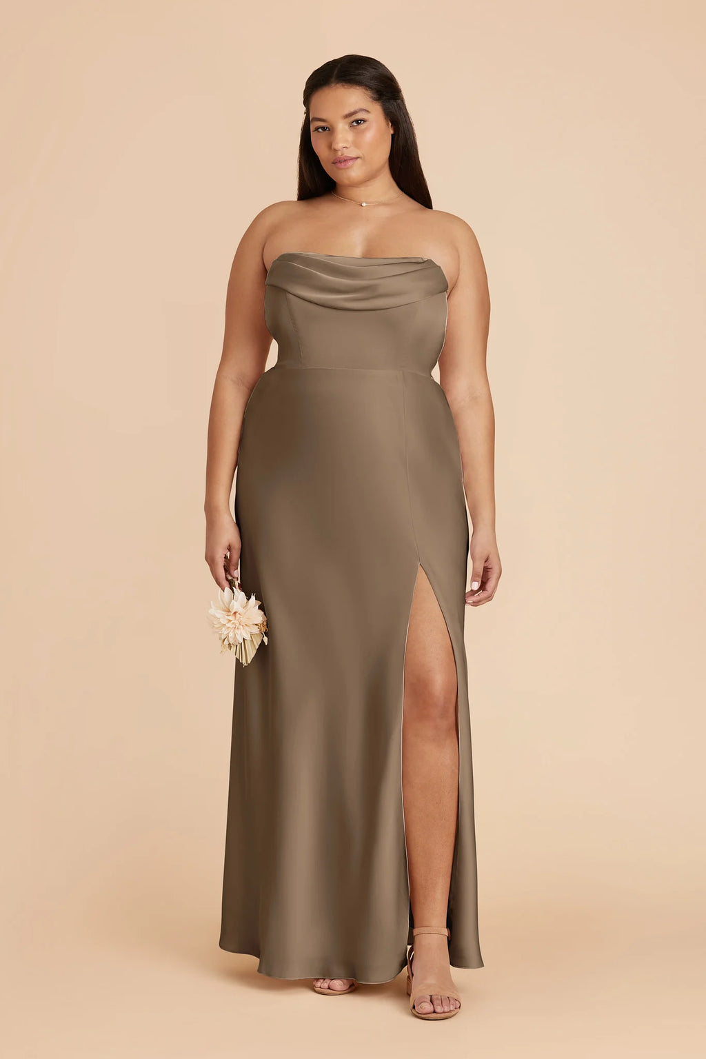 Corinne Mocha alternate view 6 bridesmaid dress