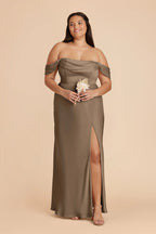 Corinne Mocha alternate view 8 bridesmaid dress